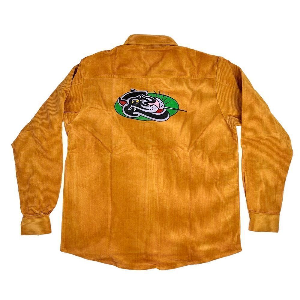 Carpet Company Skateboards Panther Corduroy Button Up Season 12 Rust Orange